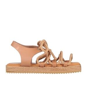 Equitare Greek Laced Up Flats Sandals